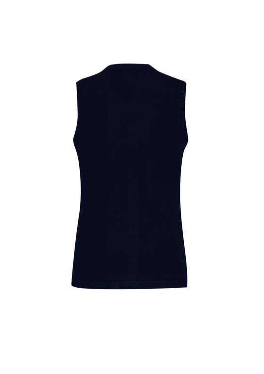 BIZ CARE Womens Button Front Knit Vest CK961LV