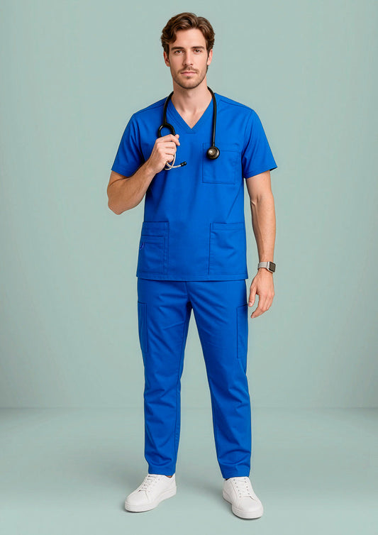 BIZ CARE Mens Avery Straight Leg Scrub Pant CSP946ML