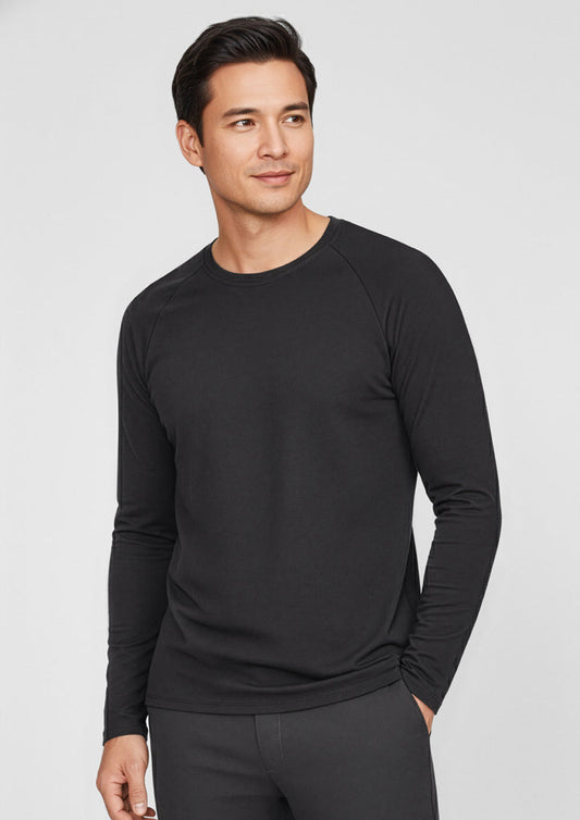 BIZ CARE Mens Performance Long Sleeve Tee CT247ML