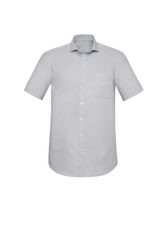 BIZ CORPORATES Mens Charlie Classic Fit Short Sleeve Shirt RS968MS