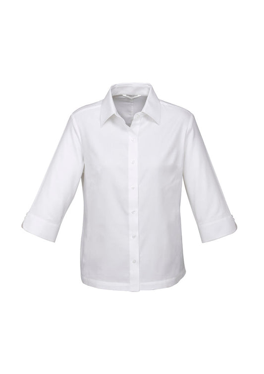 BIZ COLLECTION Womens Luxe 3/4 Sleeve Shirt S10221