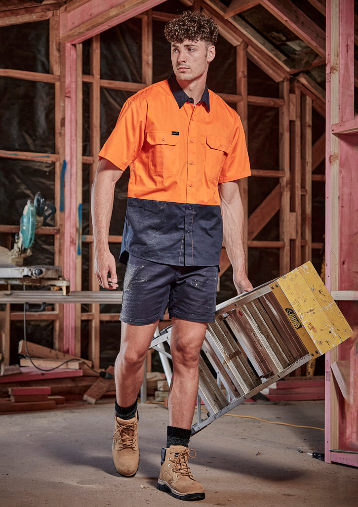 SYZMIK Mens Rugged Cooling Stretch Short Short ZS607