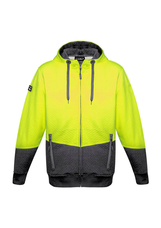 SYZMIK Unisex Hi Vis Textured Jacquard Full Zip Hoodie ZT478