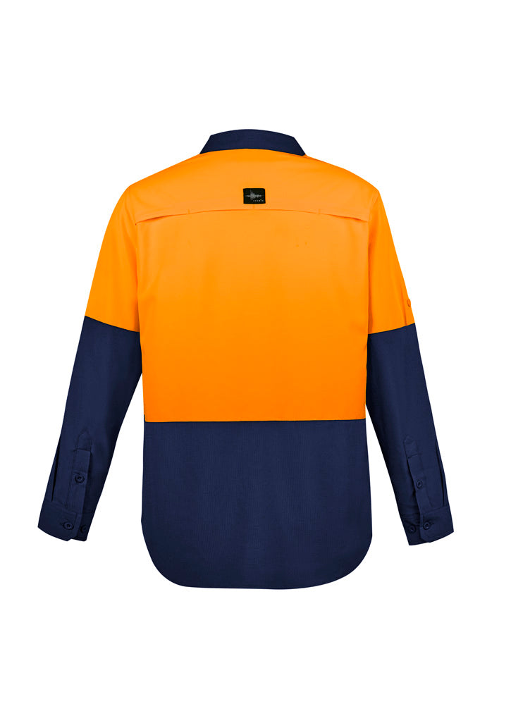 SYZMIK Mens Hi Vis Outdoor Long Sleeve Shirt ZW468