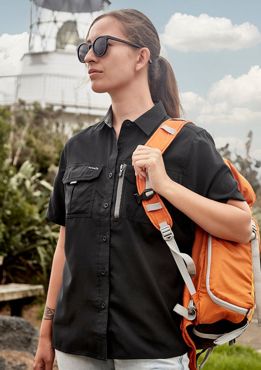 SYZMIK Womens Outdoor Short Sleeve Shirt ZW765