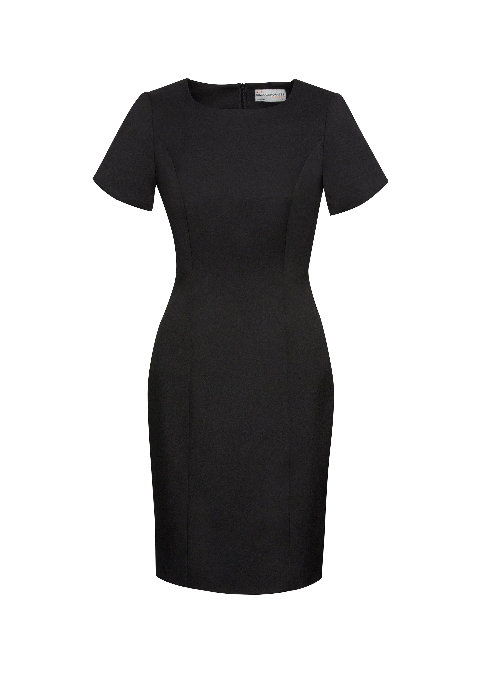 BIZ CORPORATES Womens Cool Stretch Short Sleeve Shift Dress 30112