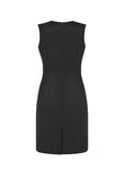 BIZ CORPORATES Womens Cool Stretch Sleeveless V-Neck Dress 30121 Clearance