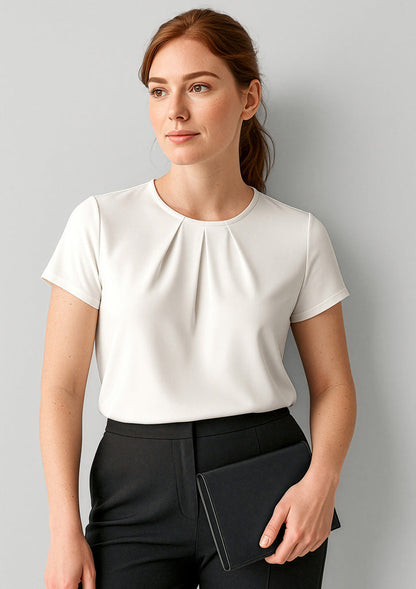 BIZ CORPORATES Womens Blaise Short Sleeve Top 44412