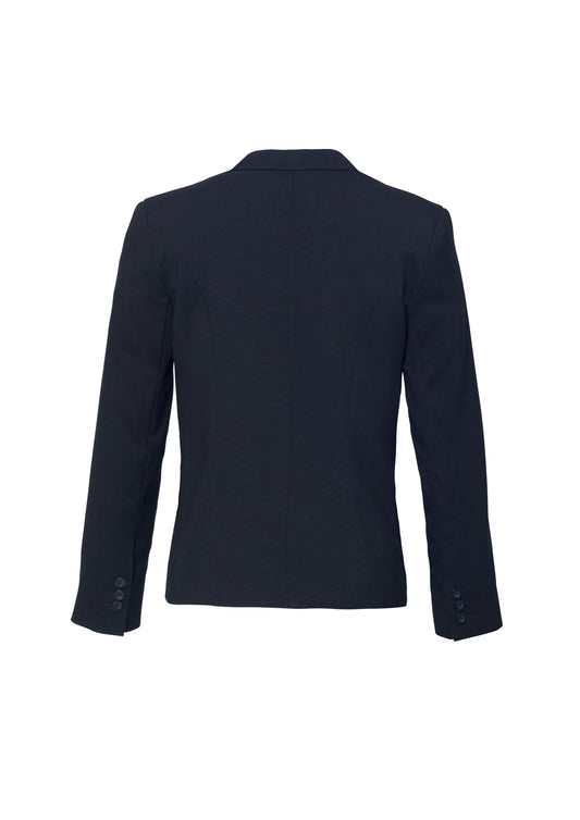 BIZ CORPORATES Womens Cool Stretch Short Jacket with Reverse Lapel 60113