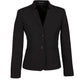 BIZ CORPORATES Womens Comfort Wool Stretch Short Jacket with Reverse Lapel 64013