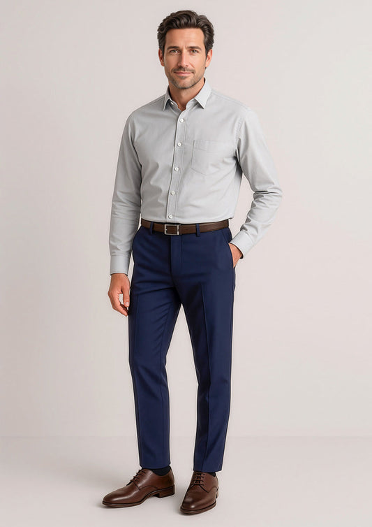 BIZ CORPORATES Mens Siena Slim Fit Flat Front Pant (Regular) 70716R