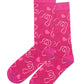 BIZ CARE Unisex Pink Happy Feet Comfort Socks CCS250U