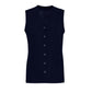 BIZ CARE Womens Button Front Knit Vest CK961LV