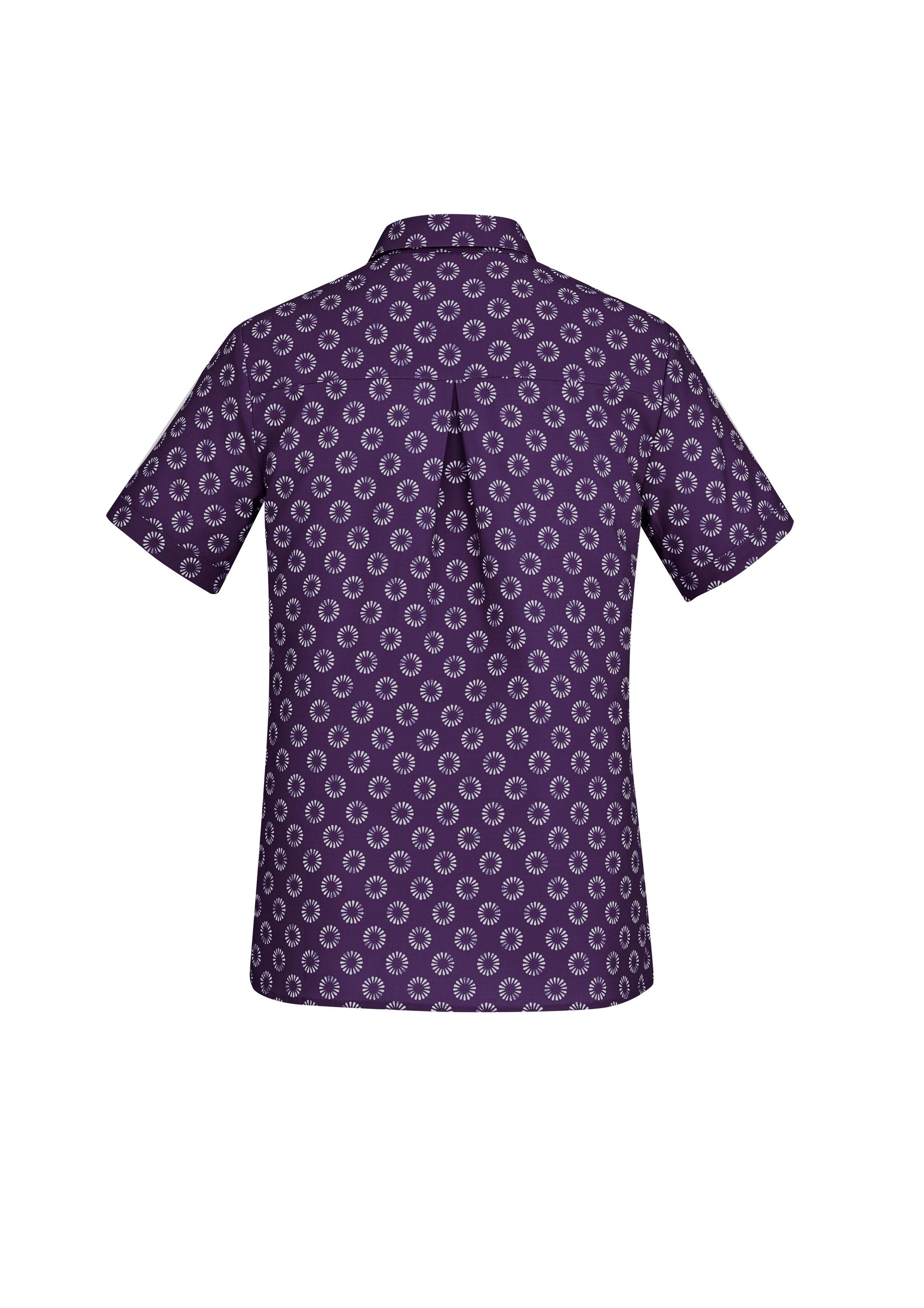 BIZ CARE Womens Florence Daisy Print Short Sleeve Shirt CS948LS