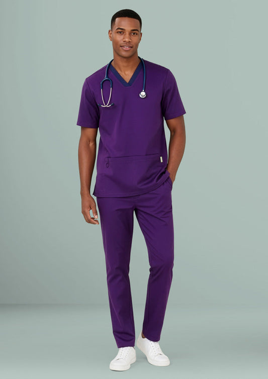 BIZ CARE Mens Riley Straight Leg Scrub Pant CSP047ML