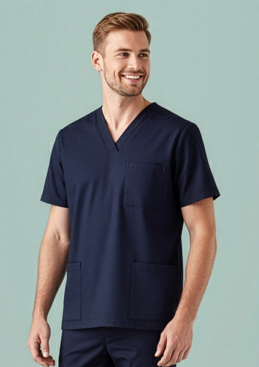 BIZ CARE Mens Tokyo Scrub Top CST141MS