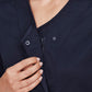 BIZ CARE Womens Parks Zip Front Crossover Scrub Top CST240LS