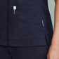 BIZ CARE Womens Parks Zip Front Crossover Scrub Top CST240LS
