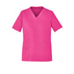 BIZ CARE Unisex Pink V-Neck Scrub Top CST250US
