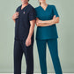 BIZ CARE Unisex Pulse V-Neck Scrub Top CU544US