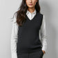 BIZ COLLECTION Womens V-Neck Knit Vest LV3504