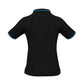 BIZ COLLECTION Womens Jet Short Sleeve Polo P226LS