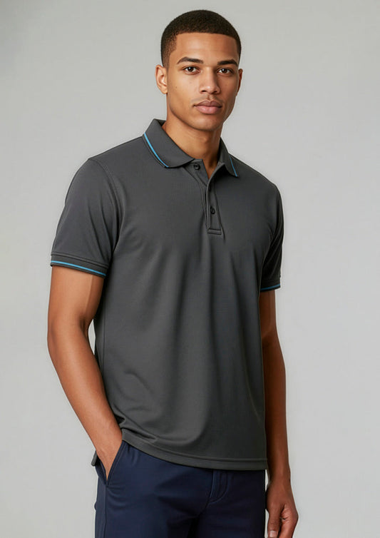 BIZ COLLECTION Mens Jet Short Sleeve Polo P226MS