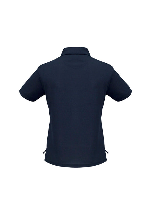 BIZ COLLECTION Womens Micro Waffle Short Sleeve Polo P3325