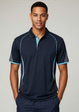 BIZ COLLECTION Mens Razor Short Sleeve Polo P405MS