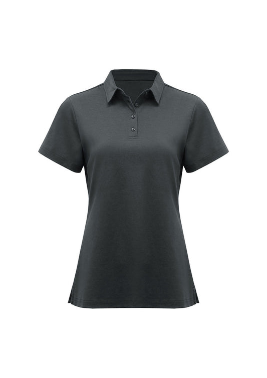 BIZ COLLECTION Womens Lotus Short Sleeve Polo P515LS