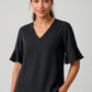BIZ CORPORATES Womens Aria Fluted Sleeve Blouse RB966LS