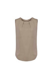 BIZ CORPORATES Womens Estelle Sleeveless Pleat Detail Blouse RB973LN