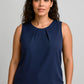 BIZ CORPORATES Womens Estelle Sleeveless Pleat Detail Blouse RB973LN