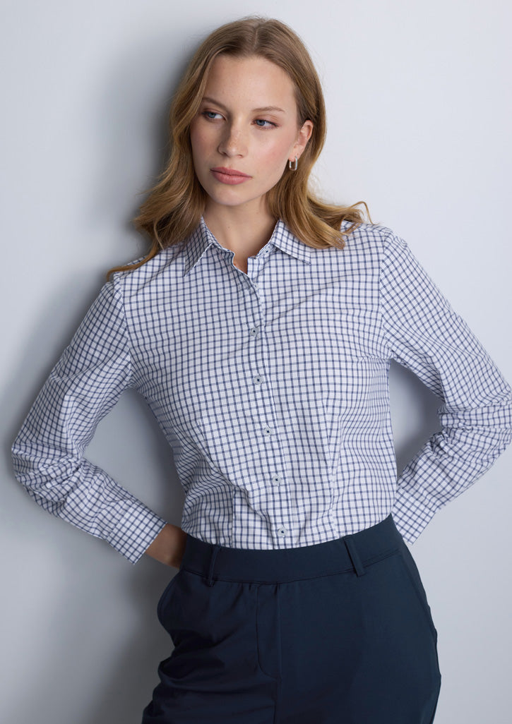 BIZ CORPORATES Noah Womens Long Sleeve Shirt RS670WL