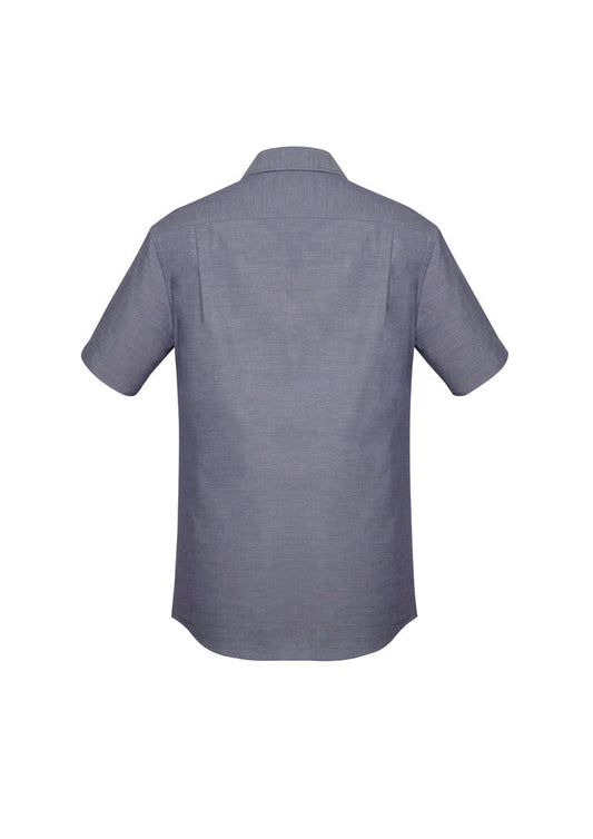 BIZ CORPORATES Mens Charlie Classic Fit Short Sleeve Shirt RS968MS