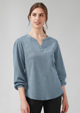 BIZ CORPORATES Womens Ruche Long Sleeve Blouse RU568LL