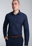 BIZ COLLECTION Lexington Mens Slim Fit Long Sleeve Shirt S621M
