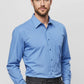 BIZ COLLECTION Mens Micro Check Long Sleeve Shirt SH816