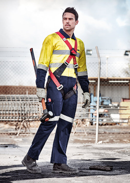 SYZMIK Mens Rugged Cooling Taped Overall ZC804