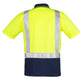 SYZMIK Mens Hi Vis Spliced Short Sleeve Polo - Shoulder Taped ZH233