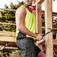 SYZMIK Mens Hi Vis Squad Singlet ZH239
