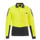 SYZMIK Mens Hi Vis Flux Long Sleeve Polo ZH310