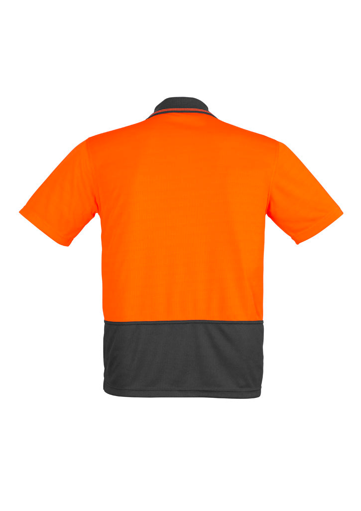 SYZMIK Mens Hi Vis Comfort Back Short Sleeve Polo ZH415
