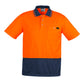 SYZMIK Mens Hi Vis Comfort Back Short Sleeve Polo ZH415
