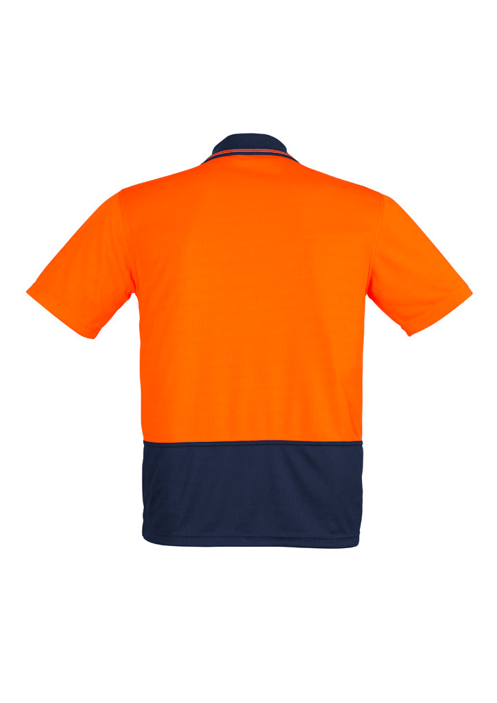 SYZMIK Mens Hi Vis Comfort Back Short Sleeve Polo ZH415