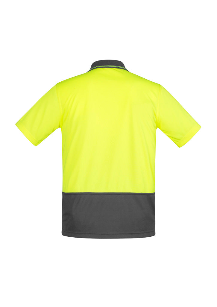 SYZMIK Mens Hi Vis Comfort Back Short Sleeve Polo ZH415