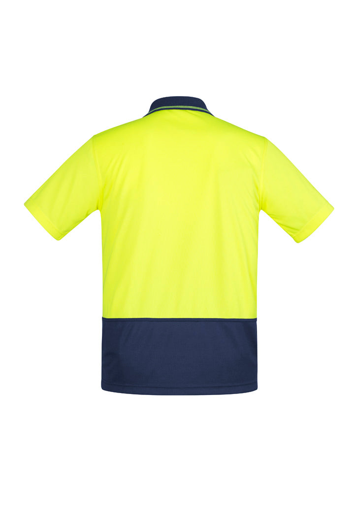 SYZMIK Mens Hi Vis Comfort Back Short Sleeve Polo ZH415