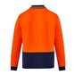 SYZMIK Mens Hi Vis Cotton Long Sleeve Polo ZH430