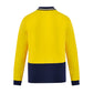 SYZMIK Mens Hi Vis Cotton Long Sleeve Polo ZH430