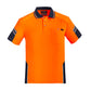 SYZMIK Mens Hi Vis Reinforced Squad Short Sleeve Polo ZH465
